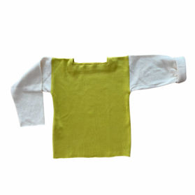 T-shirt évolutif enfant vert pomme - coton bio