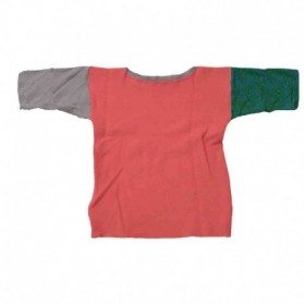 T-shirt évolutif enfant rose framboise - coton bio