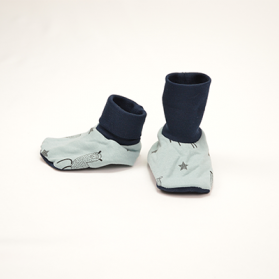 Chaussons / chaussettes lama pour bébé - coton bio