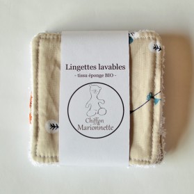 Lingettes Lavables Bio - Renard